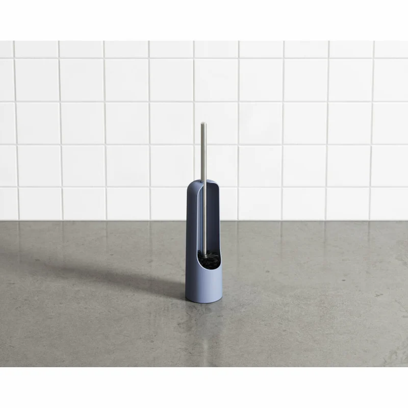 Umbra Toilettenbürstenhalter Touch, WC-Garnitur, Kunststoff, Schieferblau, 44 cm, 023274-1050