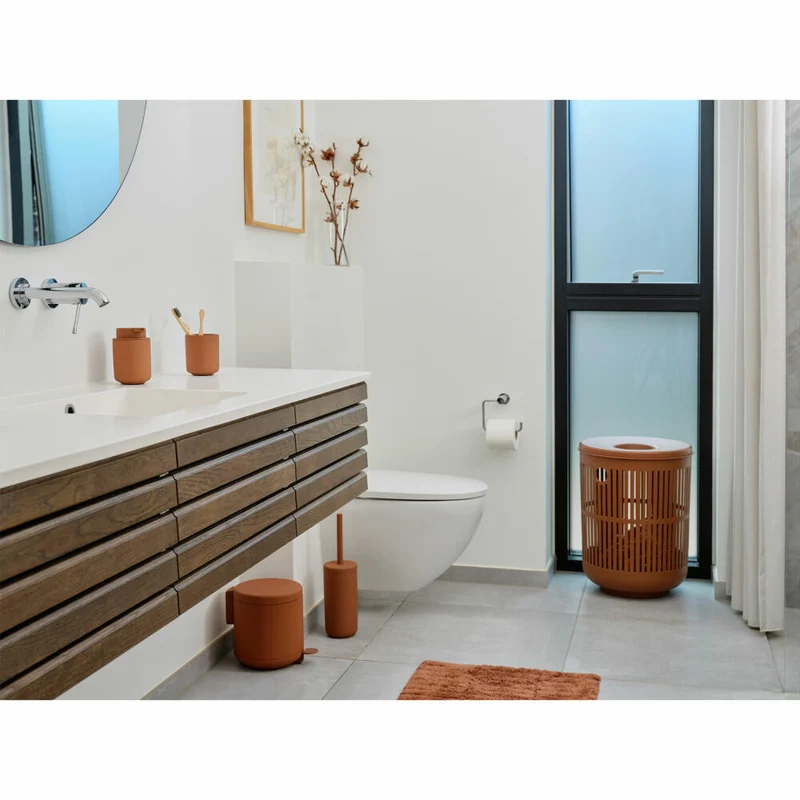 Zone Denmark Wäschekorb Ume Terracotta, Wäschetonne, PP-Kunststoff, Rot, 60 L, 31549