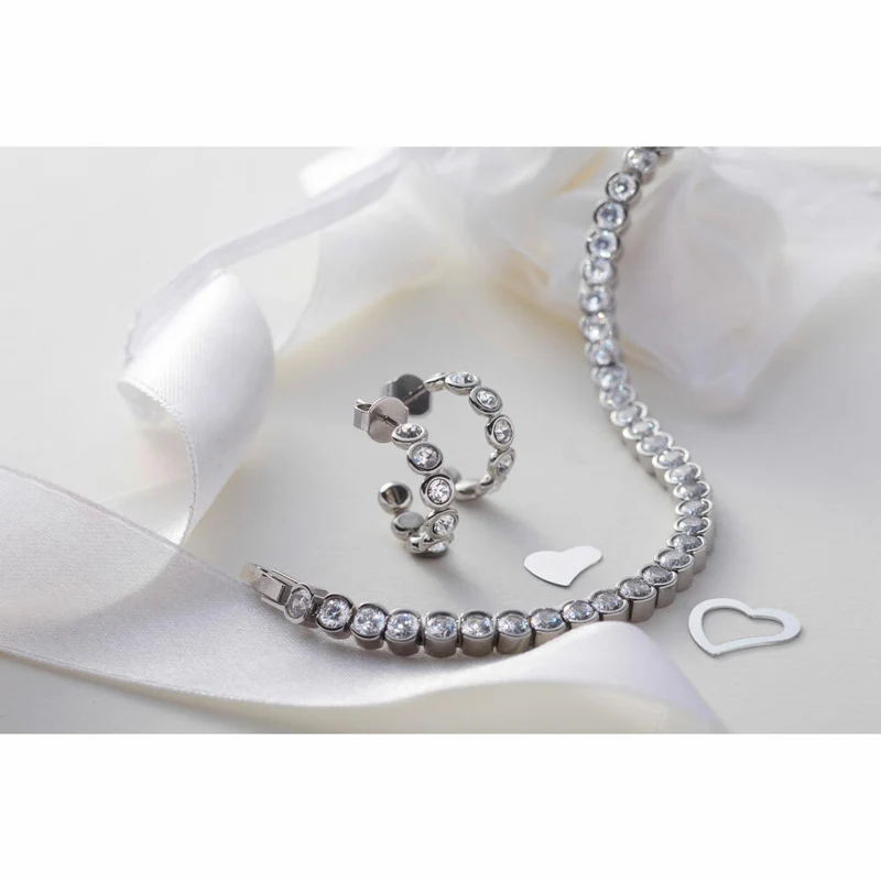 Leonardo Jewels Ohrstecker Cremona, Ohrring, Ohrschmuck, Schmuck, Edelstahl, Zirkonia, 024338