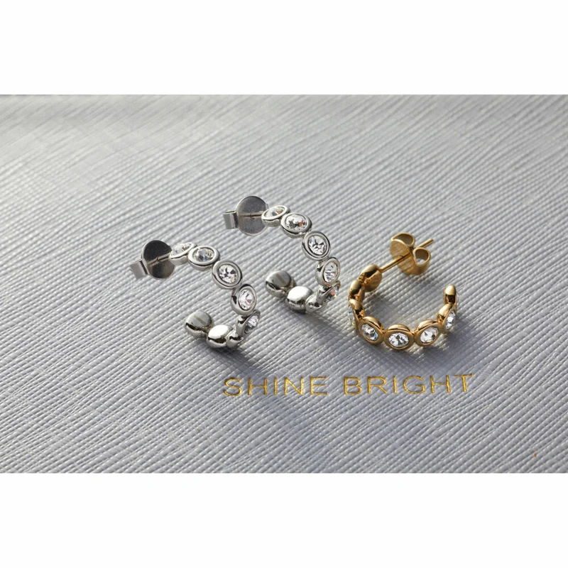 Leonardo Jewels Ohrstecker Cremona gold, Ohrring, Ohrschmuck, Schmuck, Edelstahl IP gold, Zirkonia, 024339