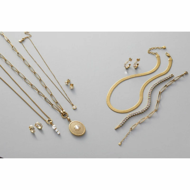 Leonardo Jewels Ohrstecker Cremona gold, Ohrring, Ohrschmuck, Schmuck, Edelstahl IP gold, Zirkonia, 024339