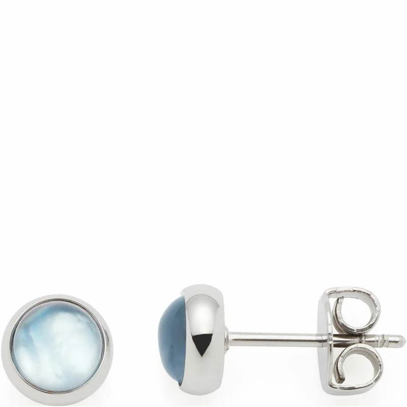Leonardo Jewels Ohrstecker Bea grey blue, Ohrring, Ohrschmuck, Schmuck, Edelstahl, Glasperle, 024358