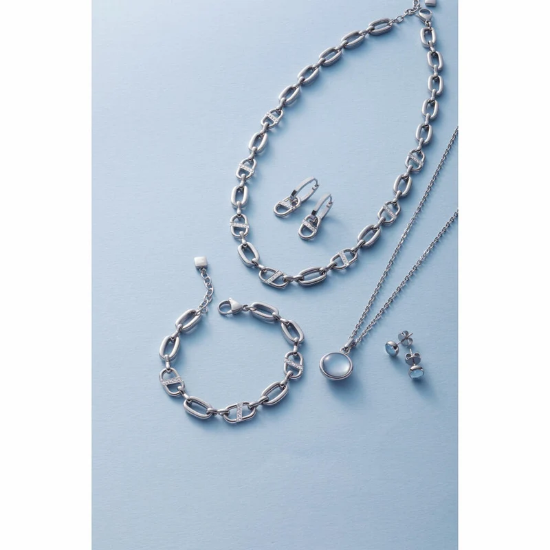 Leonardo Jewels Ohrstecker Bea grey blue, Ohrring, Ohrschmuck, Schmuck, Edelstahl, Glasperle, 024358