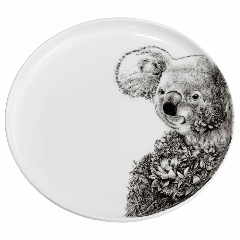 Maxwell & Williams Teller Marini Ferlazzo Koala, Porzellan, Schwarz, Weiß, 20 cm, DX0532