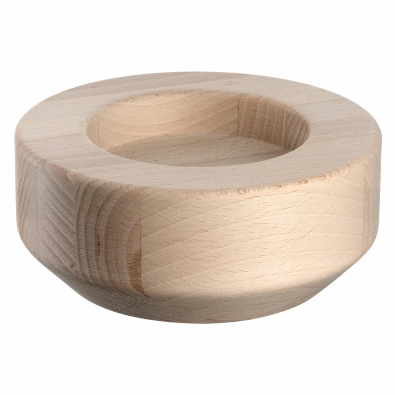Leonardo Windlicht Legno, auf Holzsockel, Kerzenständer, Kerzenhalter, Glas / Holz, H 21 cm, 084750