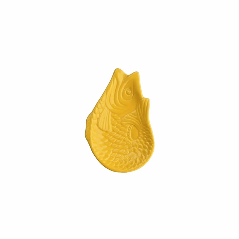 Gift Company Dekoteller Monsieur Carafon S, Teller in Fisch-Form, Steingut, Tucan Sun, 12.5 x 8.3 cm, 1151303010