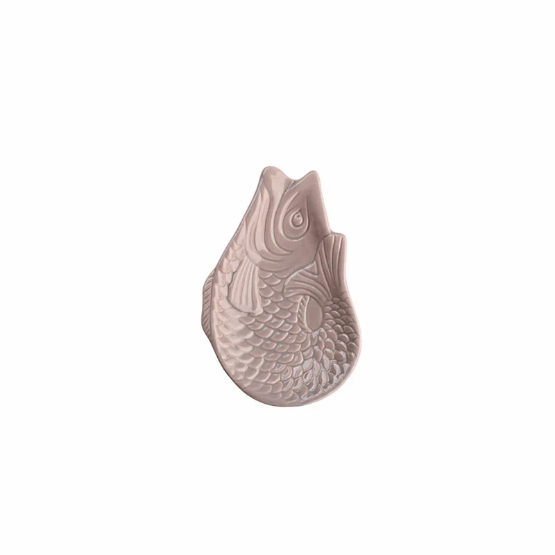 Gift Company Dekoteller Monsieur Carafon S, Teller in Fisch-Form, Steingut, Sandstone, 12.5 x 8.3 cm, 1151303029