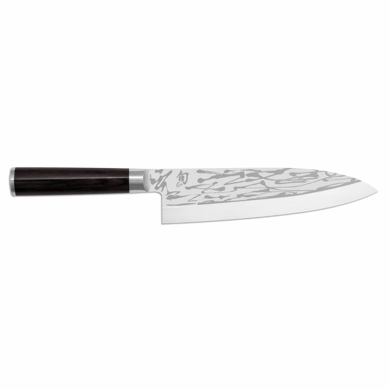 Kai Küchenmesser Shun Pro Sho Deba, VG10-Stahl, Pakkaholz, Klingenlänge 21 cm, VG-2003