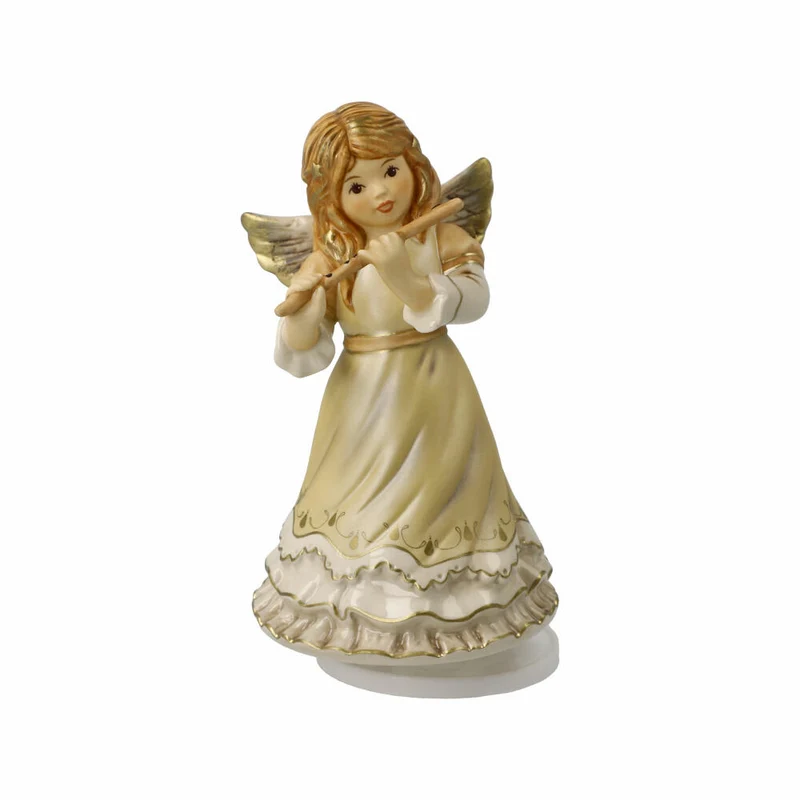 Goebel Engel Stille Nacht mit Musikwerk, Dekofigur, Steingut, Champagner, 16.5 cm, 41685071