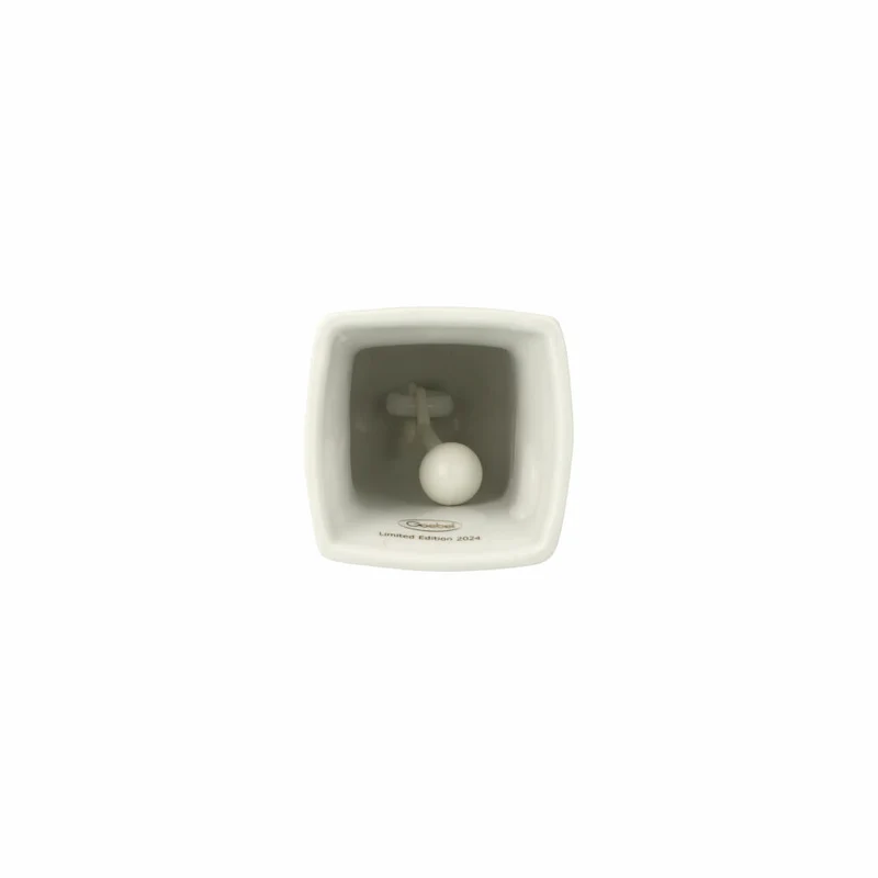 Goebel Glocke Jahresglocke 2024, Weihnachtsglocke, Porzellan, Walnuss, 10 cm, 66505461