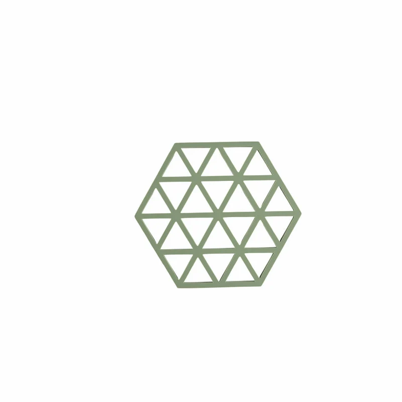 Zone Denmark Untersetzer Triangles Rosemary, Silikon, Grün, 16 x 14 cm, 31603