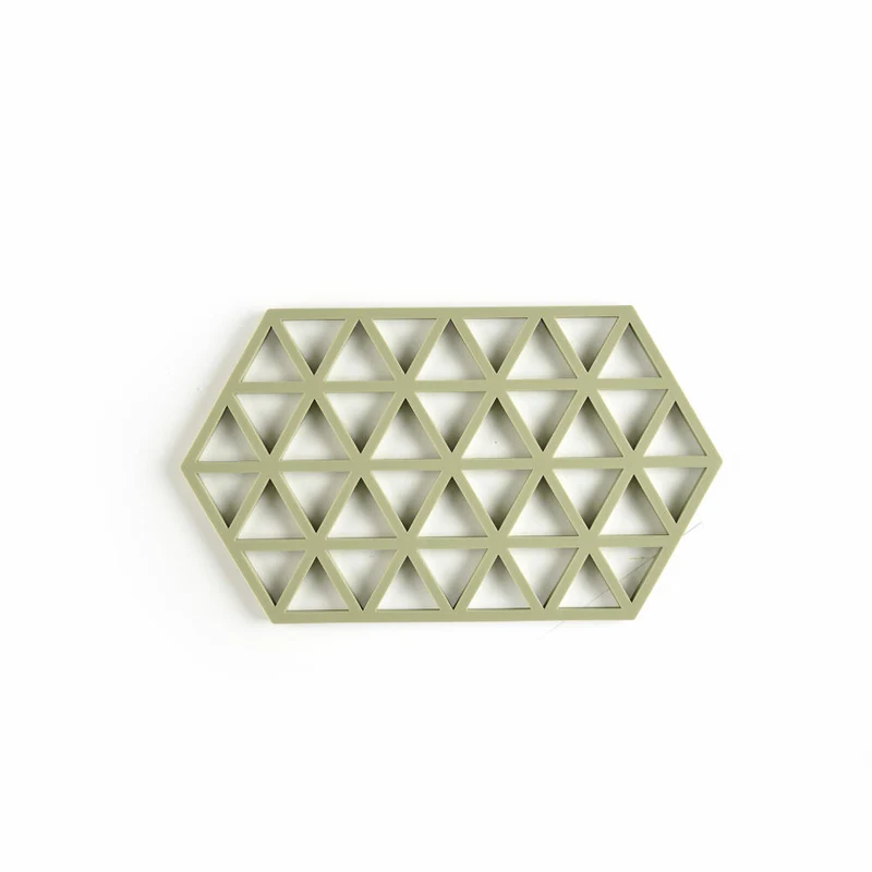 Zone Denmark Untersetzer Triangles Matcha Green, Silikon, Grün, 24 cm, 31609