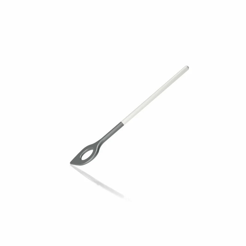 Rosti Kochlöffel mit Loch New Optima, Küchenhelfer, Nylon, Weiß, 31 cm, 32151