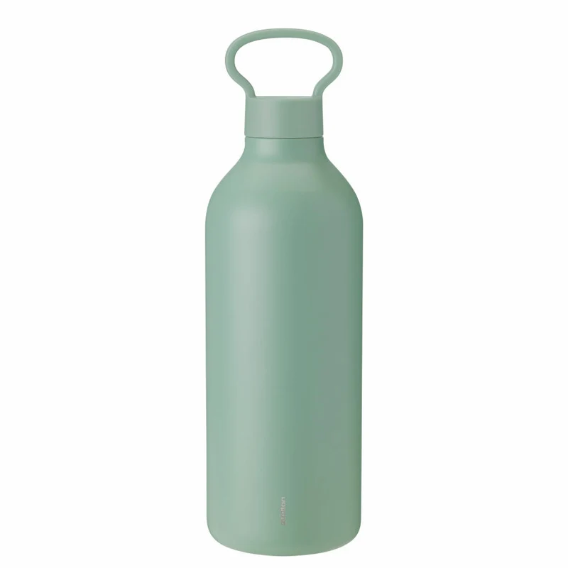 Stelton Isolierflasche Tabi, Trinkflasche, Stahl, Kunststoff, Dusty Green, 1 L, 373-4
