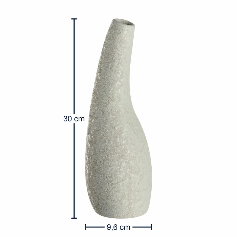 Leonardo Keramikvase Arco, Vase, Dekovase, Blumenvase, Tischvase, Keramik, Taupe, H 30 cm, 059008