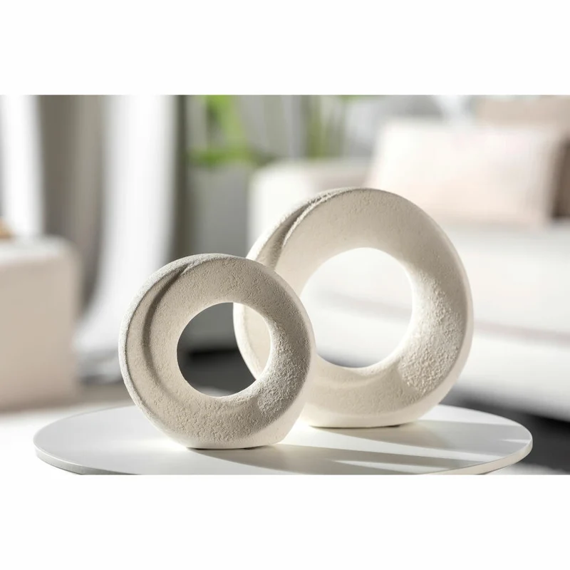 Leonardo Keramikobjekt Oggetto, Dekoobjekt, Dekoration, Wohnaccessoire, Keramik, Weiß, H 17 cm, 059010