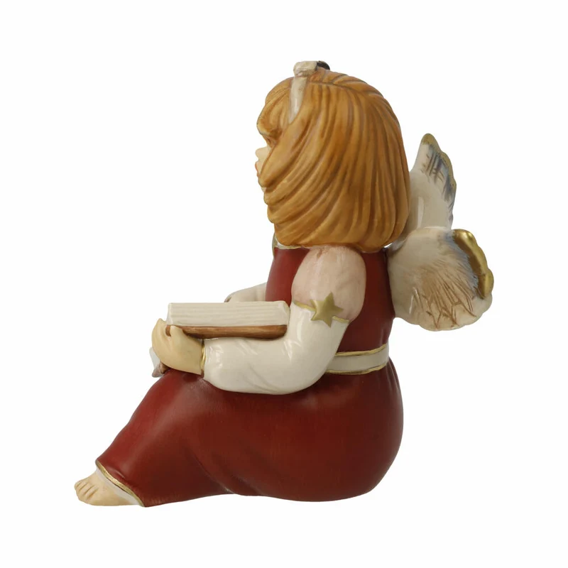 Goebel Engel Liederstunde, Dekofigur, Steingut, Bordeaux, 10 cm, 41651291