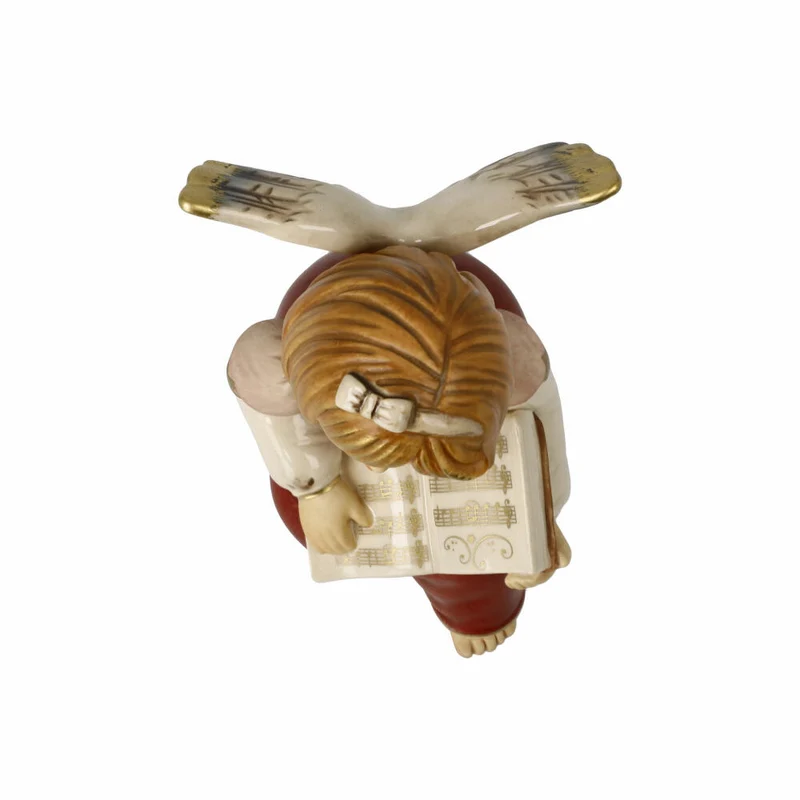 Goebel Engel Liederstunde, Dekofigur, Steingut, Bordeaux, 10 cm, 41651291