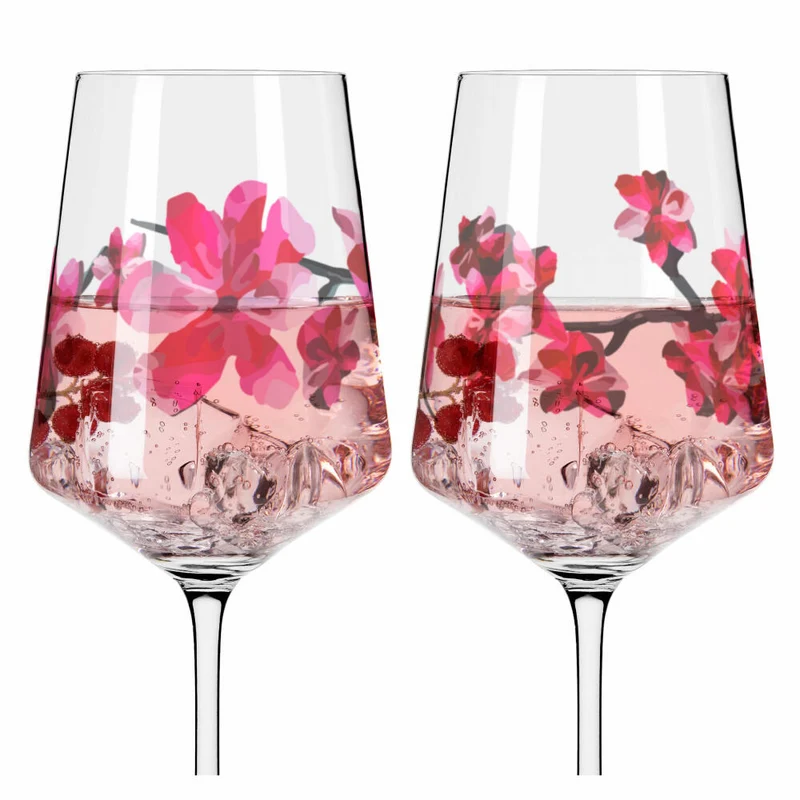 Ritzenhoff Aperitifglas 2er-Set Sommersonett 011, 012, Ana Vasconcelos, Kristallglas, 544 ml, 3461006