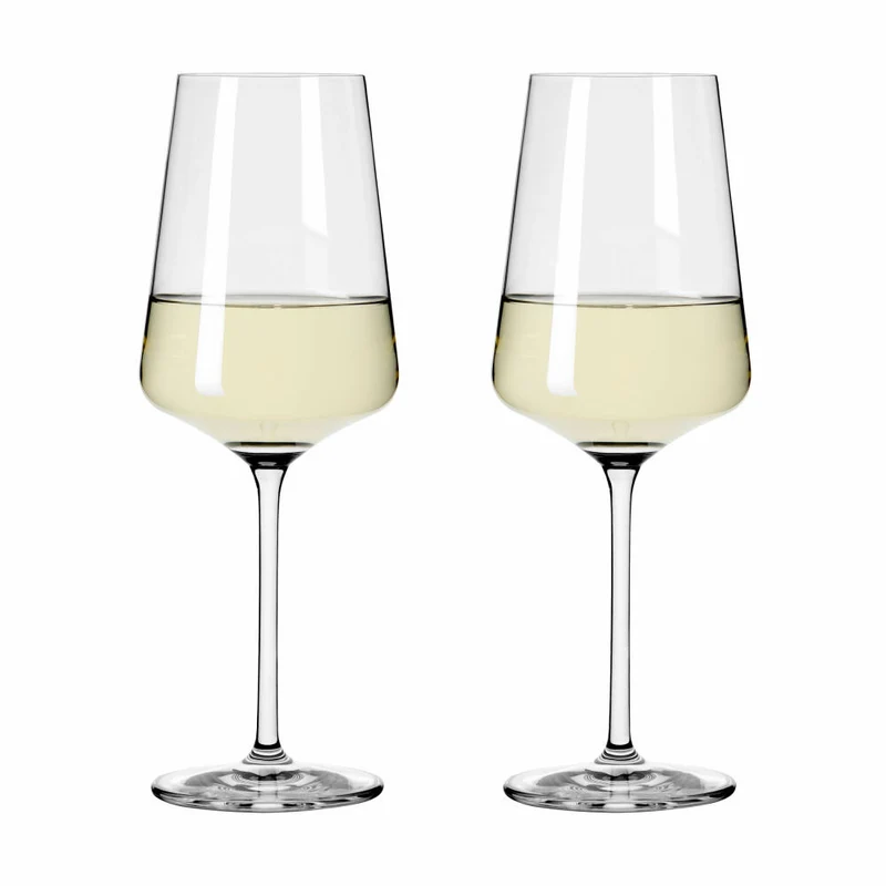 Ritzenhoff Weißweinglas 2er-Set Lichtweiss Julie 001, Nadine Niggemeier, Kristallglas, 400 ml, 6111006
