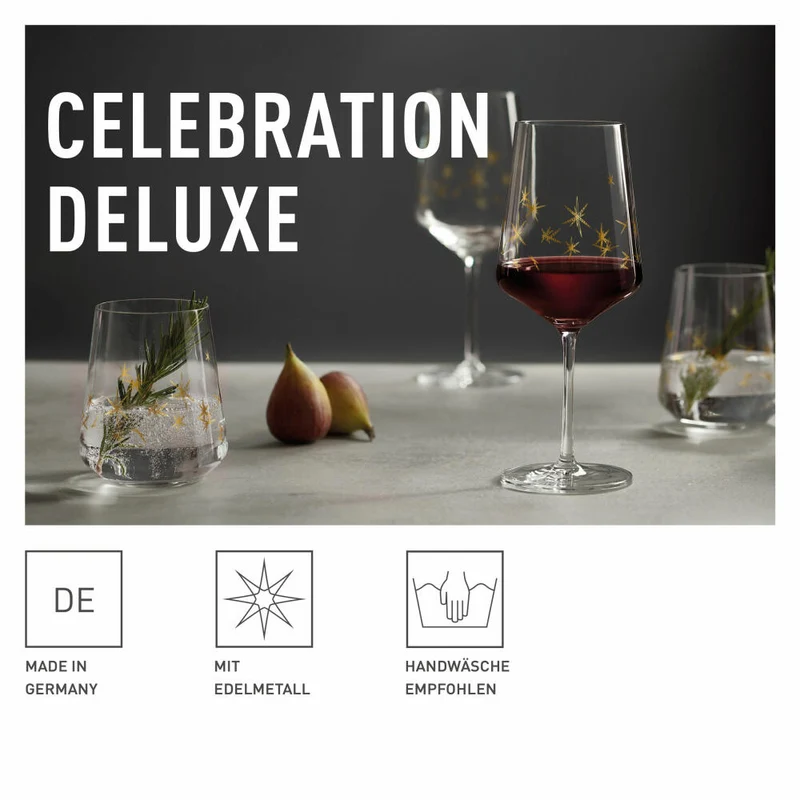 Ritzenhoff Rotweinglas Celebration Deluxe 003, 6er Set, Romi Bohnenberg, Kristallglas, 540 ml, A0454460