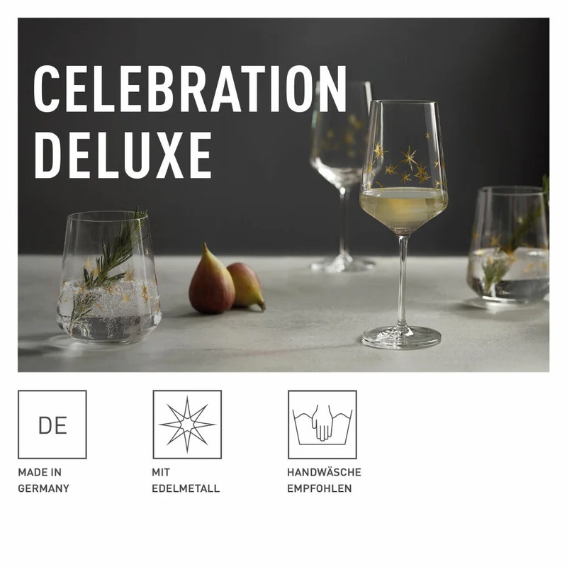 Ritzenhoff Wasserglas Celebration Deluxe 003, 6er Set, Romi Bohnenberg, Kristallglas, 510 ml, A0454480