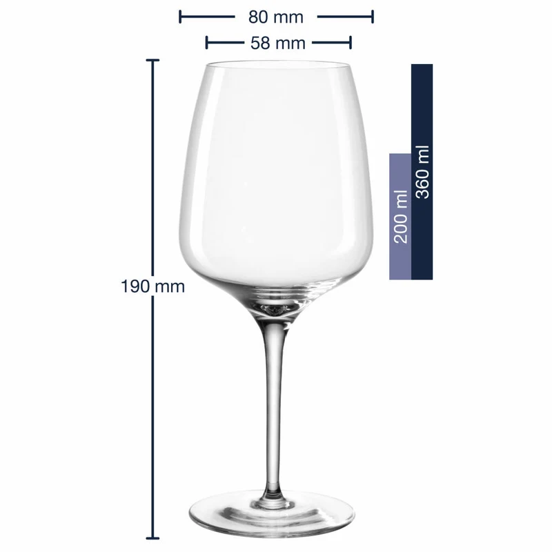Leonardo Weißweinglas Cesti, Weinglas, Weißwein Glas, Kristallglas, 360 ml, 061966