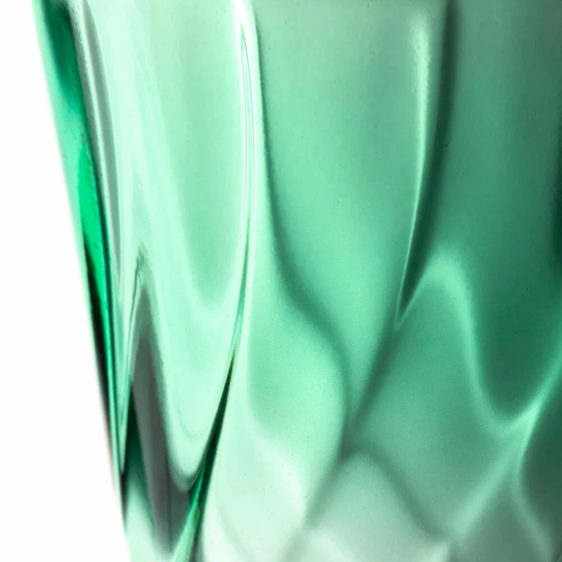 Leonardo Trinkglas Twist, Wasserglas, Saftglas, Kalk-Natron-Glas, Grün, 215 ml, 046968