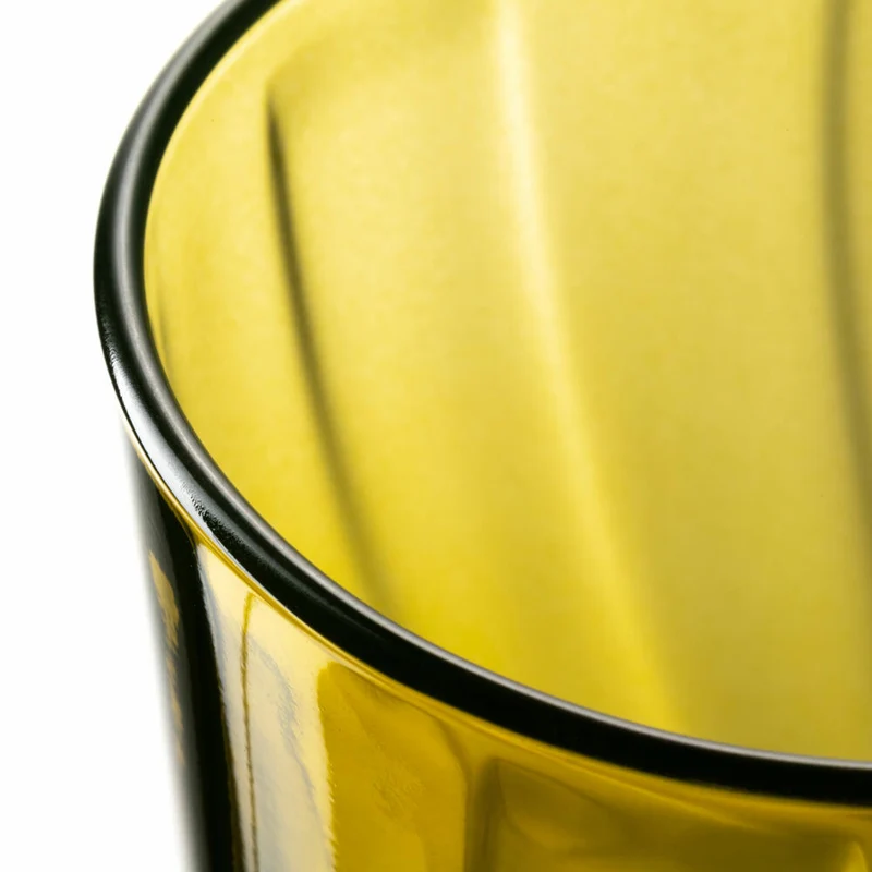 Leonardo Trinkglas Twist, Wasserglas, Saftglas, Kalk-Natron-Glas, Gelb, 300 ml, 046970