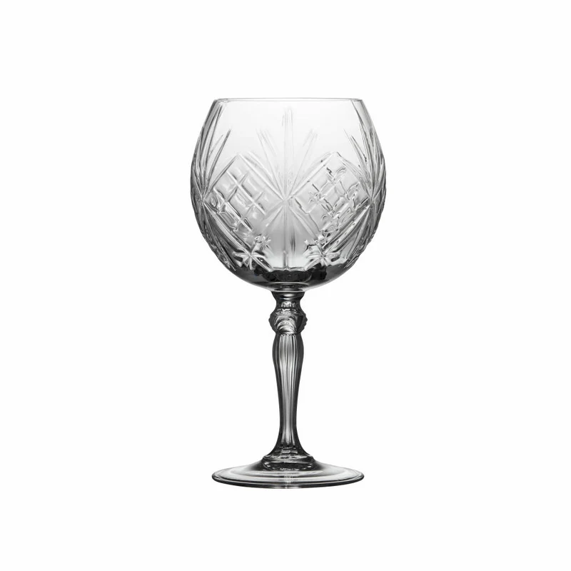 Lyngby Glas Gin & Tonic Glas Melodia 4er Set, Kristallglas, Transparent, 650 ml, 33654