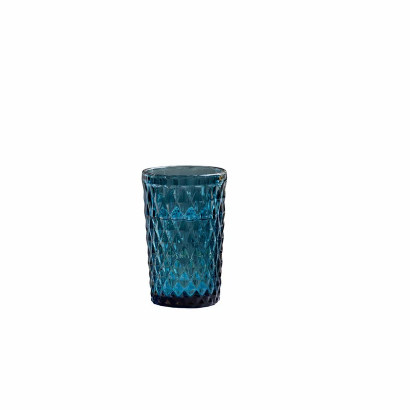 Lyngby Glas Hightball-Glas Sevilla 4er Set, Longdrinkgläser, Glas, Blau, 340 ml, 34250