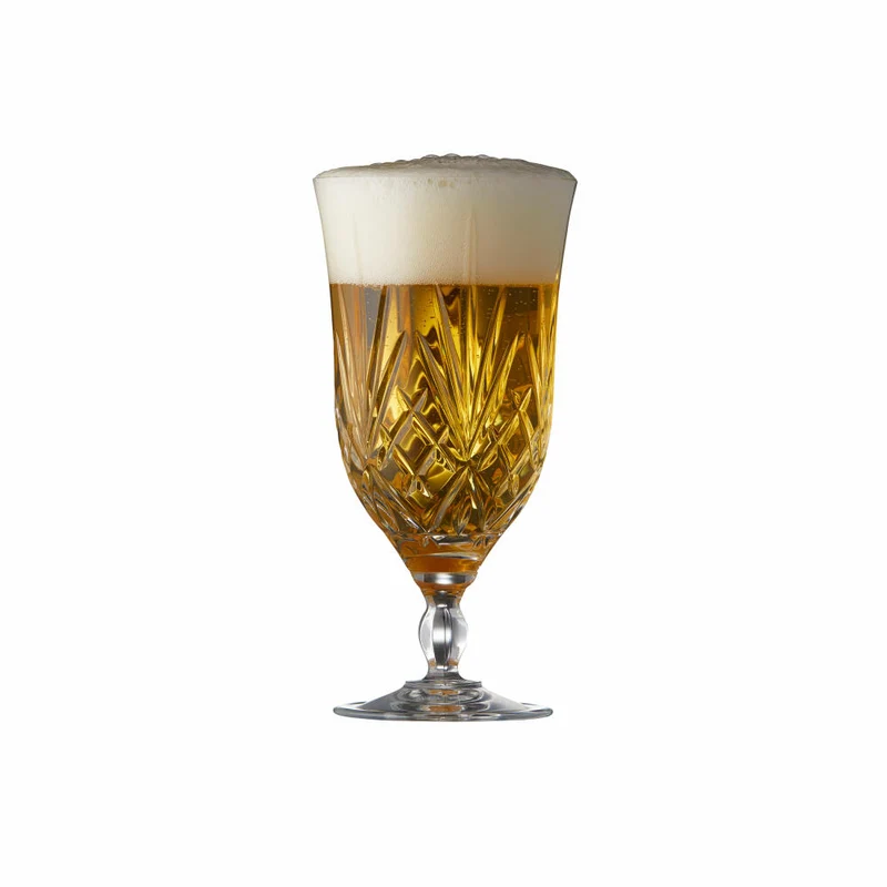 Lyngby Glas Bierglas Melodia 4er Set, Bierkelche, Kristallglas, Klar, 400 ml, 916094