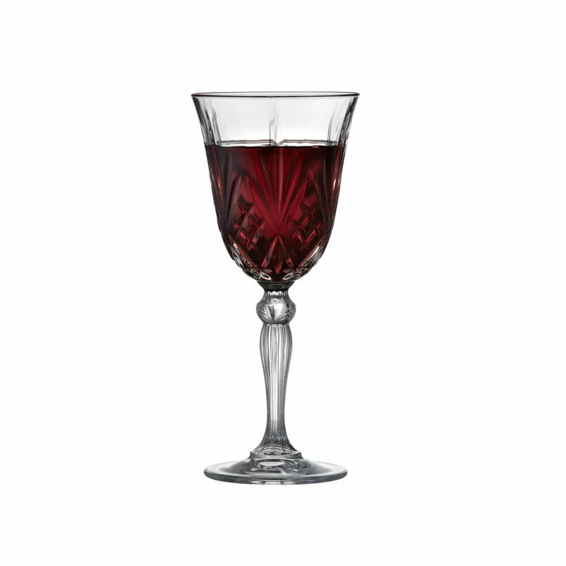 Lyngby Glas Rotweinglas Melodia 4er Set, Kristallglas, Klar, 270 ml, 916098
