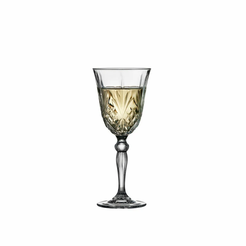 Lyngby Glas Weißweinglas Melodia 4er Set, Kristallglas, Klar, 210 ml, 916099