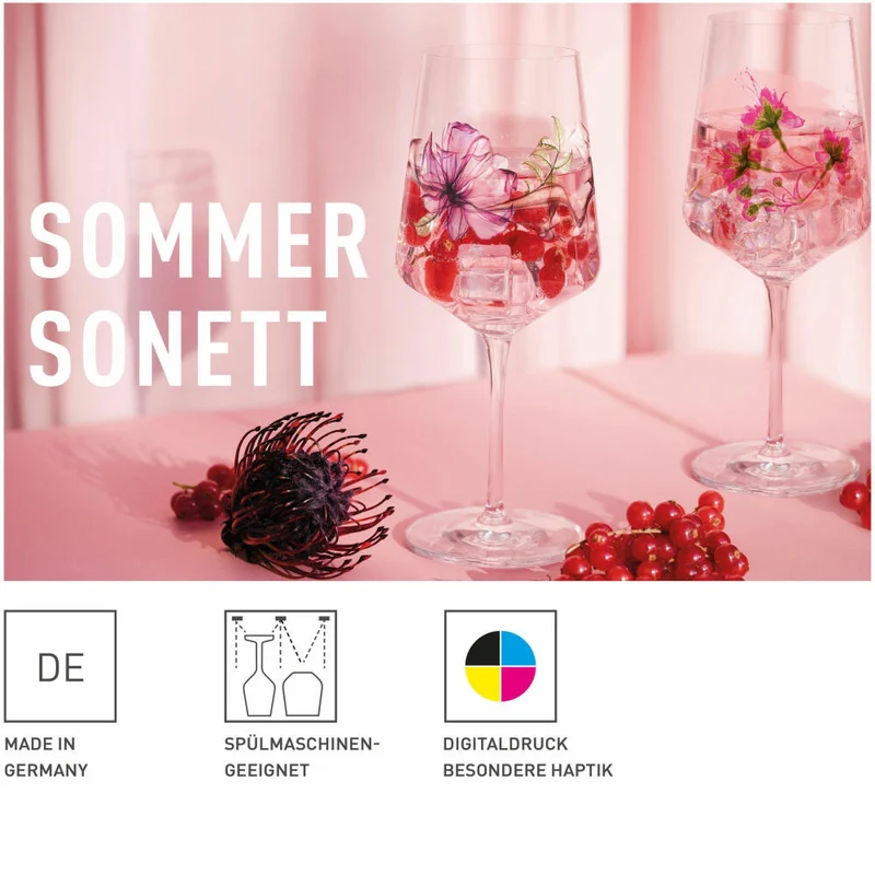 Ritzenhoff Sommersonett Aperitifglas 2er-Set 005, Artur Hakobyan, Kristallglas, 544 ml, 3461005