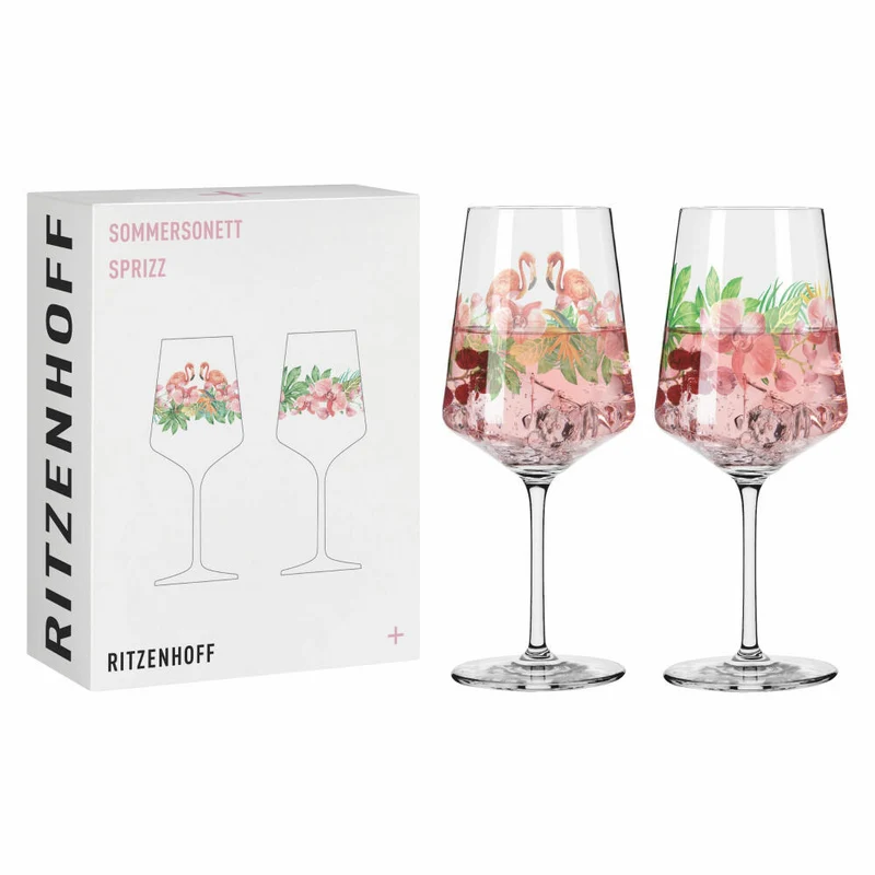 Ritzenhoff Sommersonett Aperitifglas 2er-Set 005, Artur Hakobyan, Kristallglas, 544 ml, 3461005