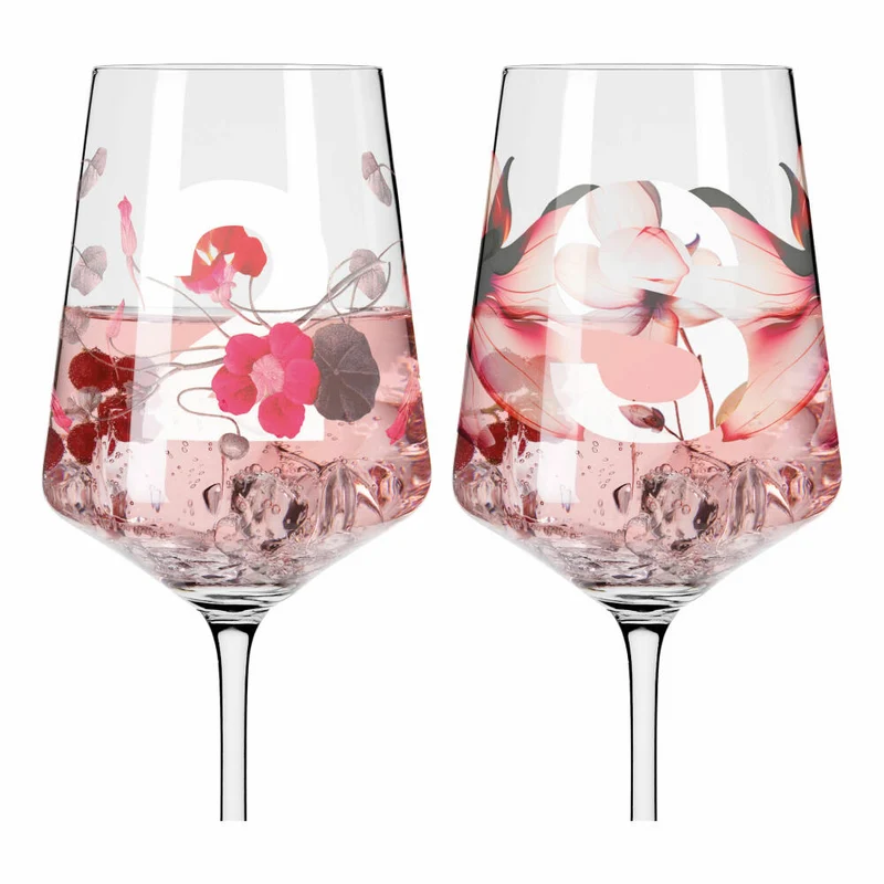 Ritzenhoff Aperol-Glas Sommersonett Sprizz 2er-Set 002, Aperitifglas, Xavier Esclusa Trias, Kristallglas, 544 ml, 3461002