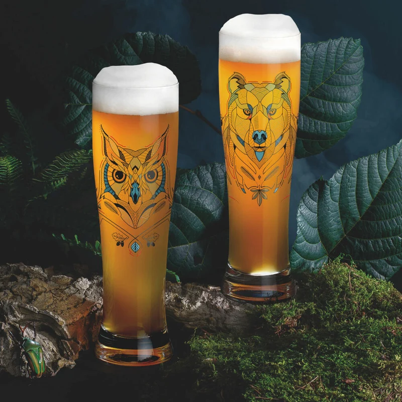 Ritzenhoff Weizenbiergläser Brauchzeit Weizen 2er-Set 001, Weizenglas, Andreas Preis, Glas, 646 ml, 3481001