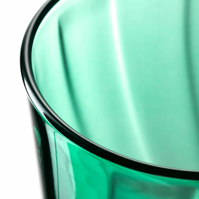 Leonardo Trinkglas Twist, Wasserglas, Saftglas, Kalk-Natron-Glas, Grün, 300 ml, 046972