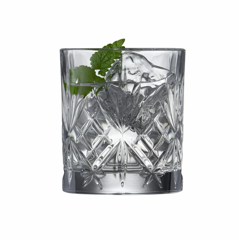 Lyngby Glas Karaffen-Set Melodia 7-tlg., Karaffe mit 6 Gläsern, Kristallglas, Klar, 10508