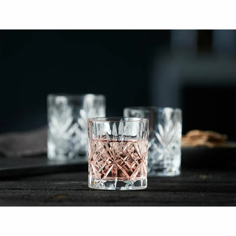 Lyngby Glas Wasserglas Melodia 6er Set, Becher, Kristallglas, Klar, 230 ml, 10509