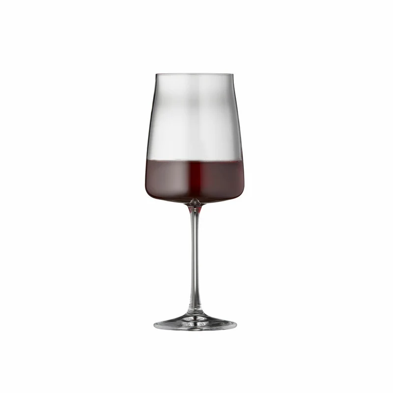Lyngby Glas Rotweinglas Zero 4er Set, Weingläser, Kristallglas, Klar, 540 ml, 12267