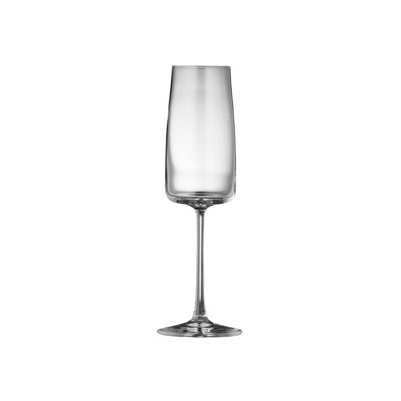 Lyngby Glas Champagnerglas Zero 4er Set, Kristallglas, Klar, 300 ml, 12268