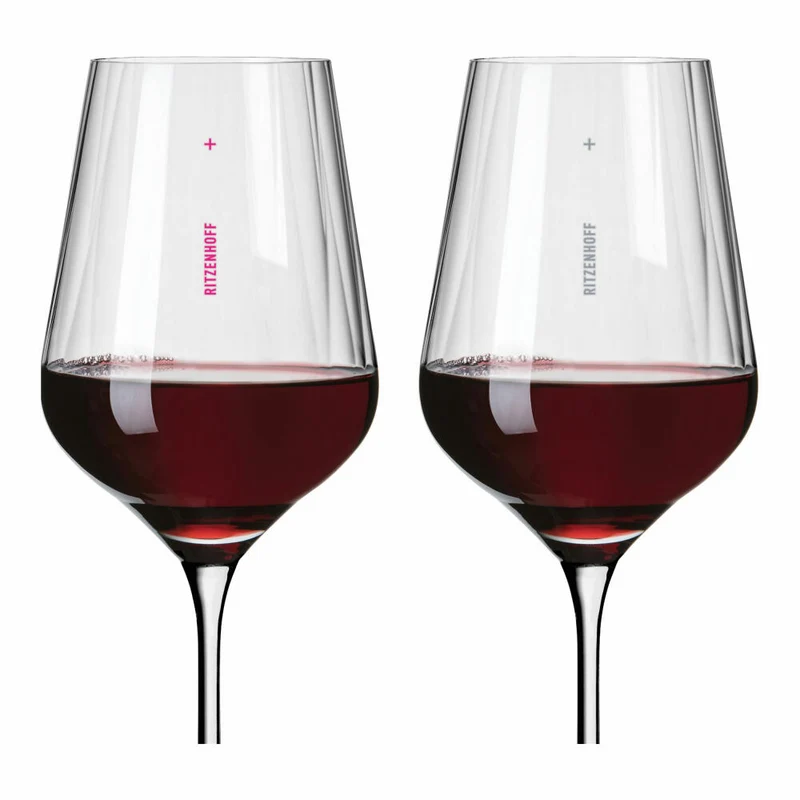 Ritzenhoff Weingläser Sternschliff Rotwein 2er-Set 001, Rotweinglas, Ritzenhoff inhouse, Kristallglas, 570 ml, 3661001