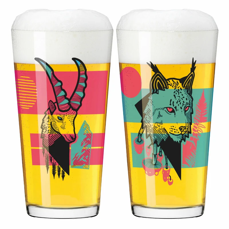 Ritzenhoff Trinkbecher Farbknall 2er-Set 003, Becher, Daniel Fatemi , Kristallglas, 432 ml, 3491003