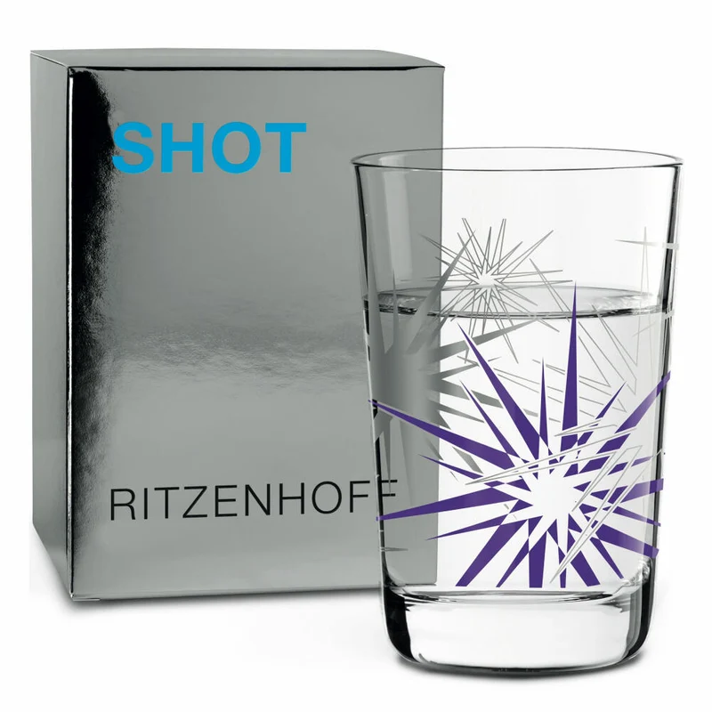 Ritzenhoff Next Shot Schnapsglas, Pinnchen, Stamper, Schnaps Glas, A. St. James Stars, Herbst 2018, Kristallglas, 40 ml, 3560013