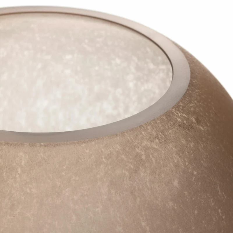 Leonardo Vase Trogolo, Blumenvase, Tischvase, Dekovase, Glas, Beige, H 22 cm, 033203