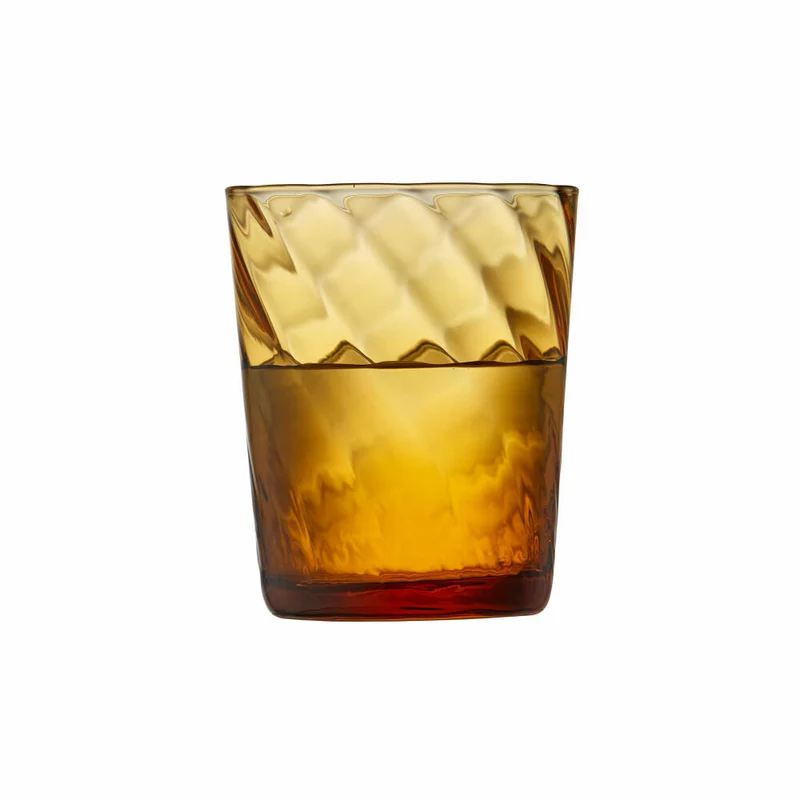 Lyngby Glas Wasserglas Vienna Amber 4er Set, Becher, Glas, Braun, 300 ml, 30190