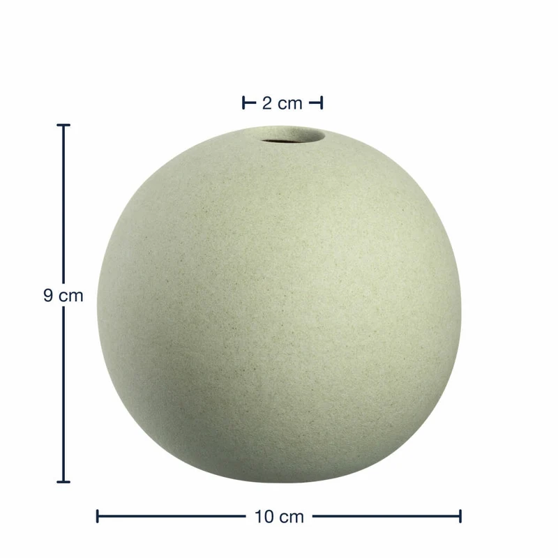 Leonardo Keramikvase Bolla, Vase, Blumenvase, Dekovase, Keramik, Hellgrün, H 9 cm, 026817
