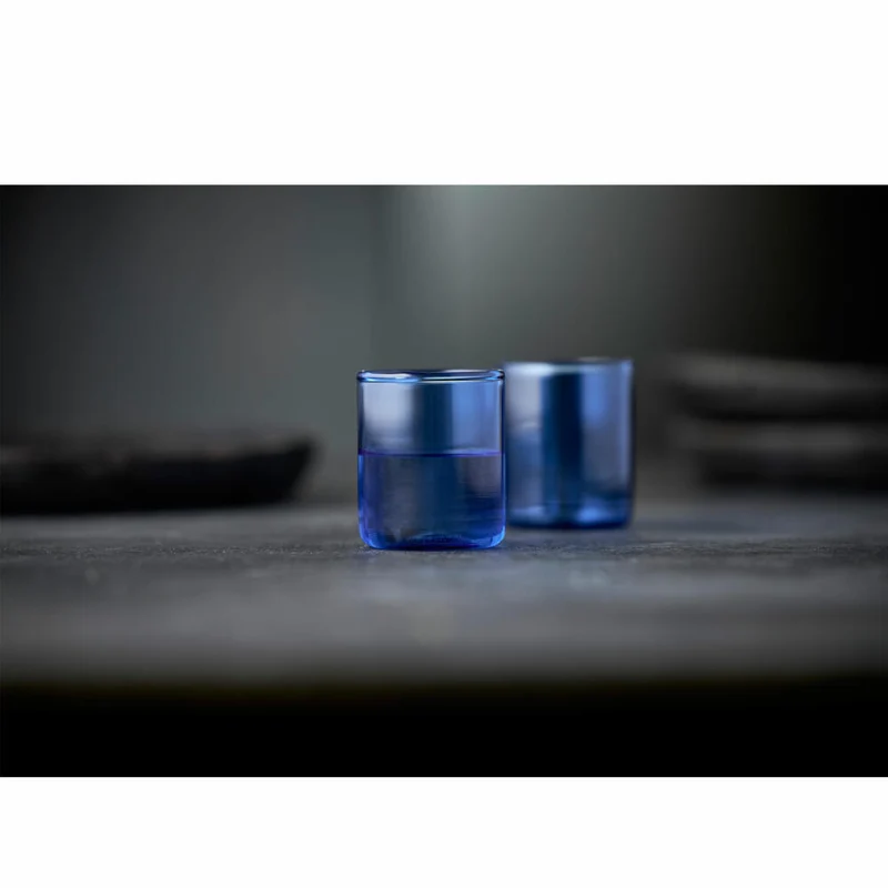Lyngby Glas Messglas Torino 2er Set, Messbecher, Glas, Blau, 600 ml, 30200